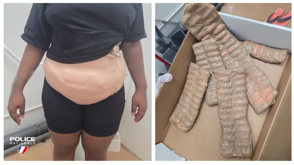 Guyane : plus de 1,4 kg de cocaïne dissimulé sous les vêtements d'une passagère
