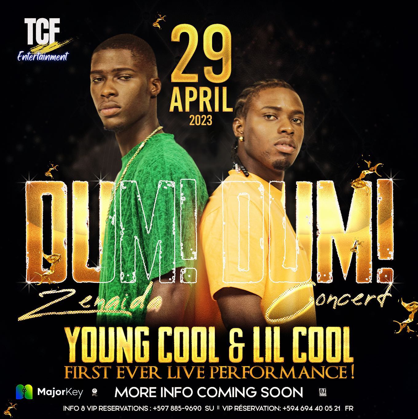 Lil Cool et Young Cool, les frères prodiges de Saint-Laurent du Maroni, font leurs débuts sur scène à Paramaribo